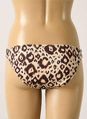 Bas de maillot de bain effet matière satinée culotte beige ANTIGEL femme