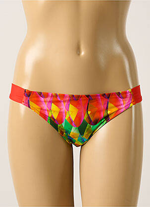 Bas de maillot de bain imprimé fantaisie culotte rouge ANTIGEL femme