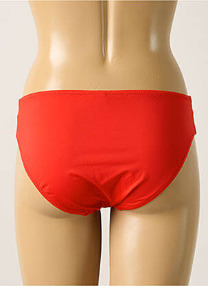 Bas de maillot de bain effet matière satinée culotte rouge ANTIGEL femme