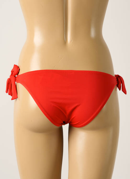 Bas de maillot de bain imprimé fantaisie bikini rouge ANTIGEL femme