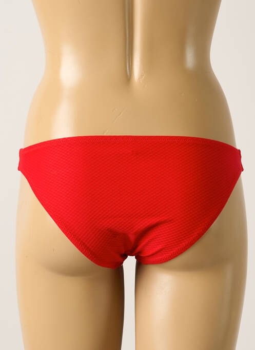 Bas de maillot de bain effet matière satinée culotte rouge ANTIGEL femme