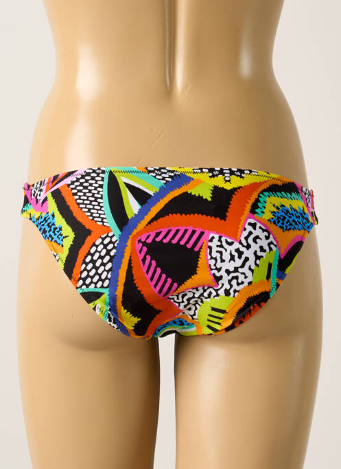 Bas de maillot de bain effet matière satinée culotte noir ANTIGEL femme
