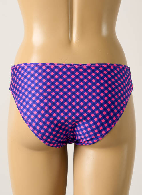 Bas de maillot de bain effet matière satinée culotte bleu ANTIGEL femme