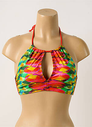 Haut de maillot de bain stretch bralettes rouge ANTIGEL femme