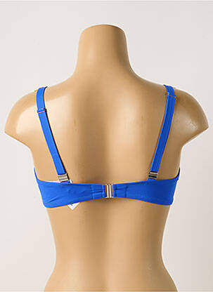 Haut de maillot de bain stretch haut soutien-gorge emboitant bleu ANTIGEL femme