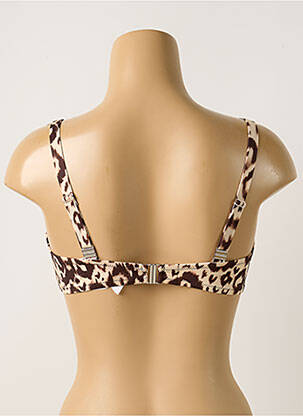 Haut de maillot de bain stretch haut soutien-gorge emboitant beige ANTIGEL femme