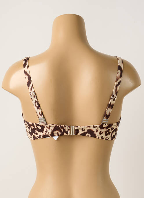Haut de maillot de bain stretch haut soutien-gorge emboitant beige ANTIGEL femme