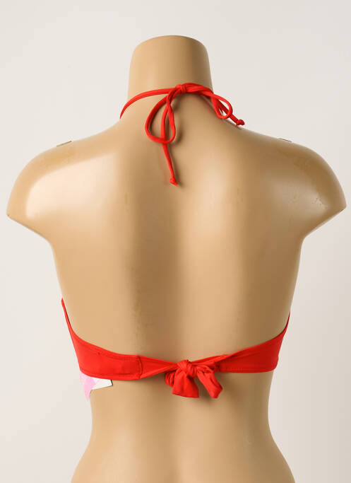 Haut de maillot de bain rouge ANTIGEL pour femme