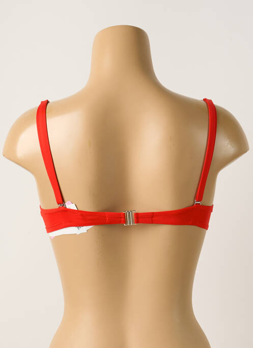 Haut de maillot de bain rouge ANTIGEL femme