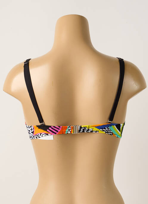 Haut de maillot de bain stretch haut soutien-gorge moulé noir ANTIGEL femme