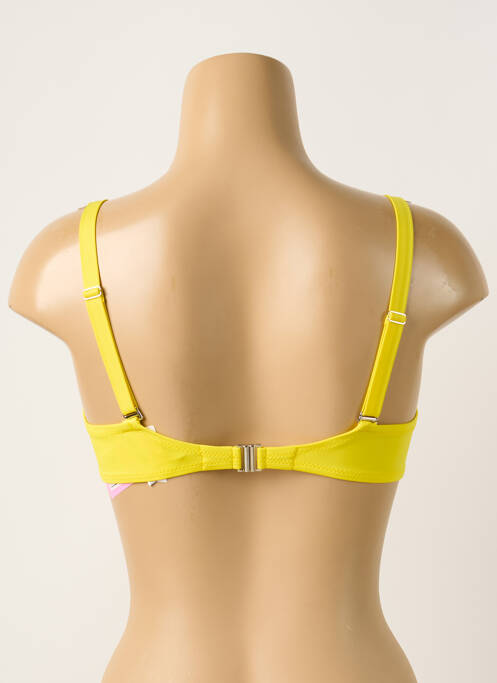 Haut de maillot de bain jaune ANTIGEL pour femme