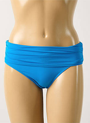 Bas de maillot de bain effet matière satinée culotte bleu AUBADE femme
