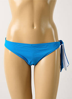 Bas de maillot de bain effet matière satinée culotte bleu AUBADE femme