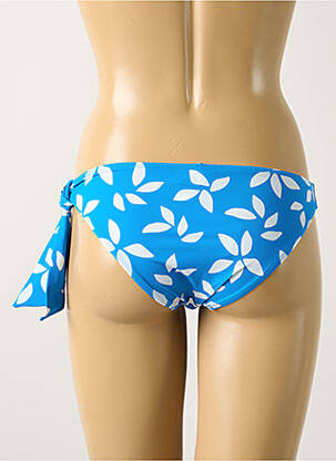 Bas de maillot de bain imprimé fleurs culotte bleu AUBADE femme