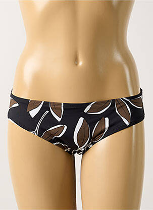 Bas de maillot de bain imprimé fantaisie culotte noir AUBADE femme
