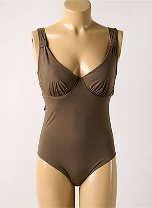 Maillot de bain 1 pièce haut soutien-gorge emboitant haut soutien-gorge emboitant vert AUBADE femme