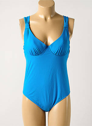 Maillot de bain 1 pièce haut soutien-gorge emboitant haut soutien-gorge emboitant bleu AUBADE femme