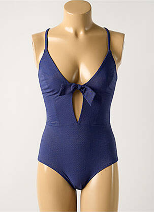 Maillot de bain 1 pièce haut soutien-gorge emboitant haut soutien-gorge emboitant bleu SIMONE PERELE femme