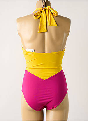 Maillot de bain 1 pièce haut soutien-gorge emboitant haut soutien-gorge emboitant jaune AUBADE femme