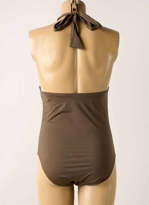 Maillot de bain 1 pièce marron AUBADE femme