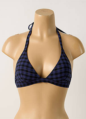 Haut de maillot de bain stretch haut soutien-gorge avec mousse de rembourrage amovible bleu SIMONE PERELE femme