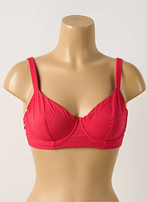 Haut de maillot de bain stretch haut soutien-gorge emboitant rose SIMONE PERELE femme