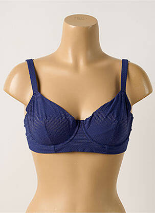 Haut de maillot de bain stretch haut soutien-gorge emboitant bleu SIMONE PERELE femme