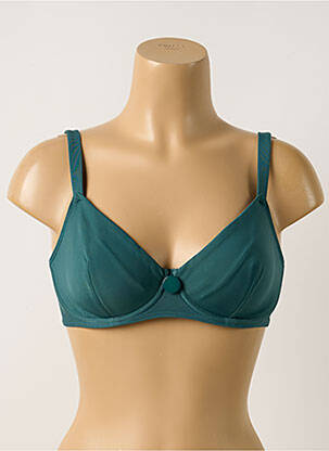 Haut de maillot de bain stretch haut soutien-gorge emboitant vert SIMONE PERELE femme