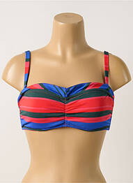 Haut de maillot de bain stretch haut soutien-gorge emboitant bleu SIMONE PERELE femme