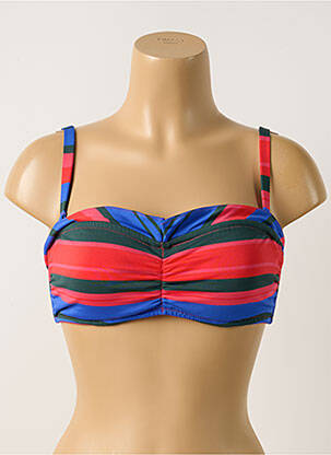 Haut de maillot de bain stretch haut soutien-gorge emboitant bleu SIMONE PERELE femme