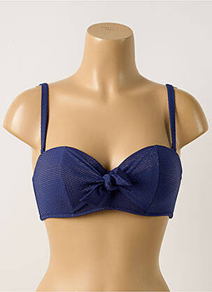 Haut de maillot de bain stretch haut soutien-gorge push-up bleu SIMONE PERELE femme