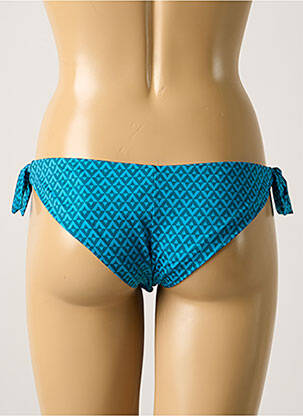 Bas de maillot de bain tissage satiné bikini bleu SIMONE PERELE femme