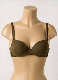 Soutien-gorge effet matière satinée haut soutien-gorge moulé vert PASSIONATA femme