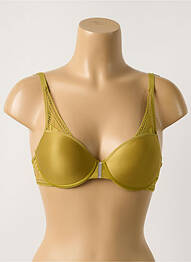 Soutien-gorge effet matière satinée haut soutien-gorge moulé vert PASSIONATA femme
