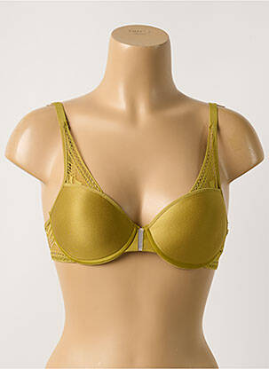 Soutien-gorge effet matière satinée haut soutien-gorge moulé vert PASSIONATA femme