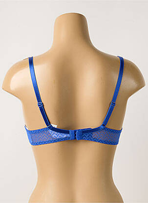 Soutien-gorge effet matière satinée haut soutien-gorge moulé bleu PASSIONATA femme
