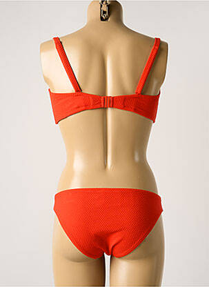 Maillot de bain 2 pièces stretch haut bandeau orange SIMONE PERELE femme