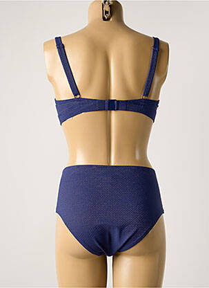 Maillot de bain 2 pièces stretch haut soutien-gorge emboitant bleu SIMONE PERELE femme