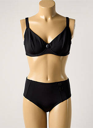 Maillot de bain 2 pièces stretch haut soutien-gorge emboitant noir SIMONE PERELE femme