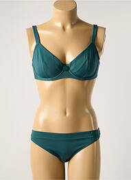 Maillot de bain 2 pièces stretch haut soutien-gorge balconnet vert SIMONE PERELE femme
