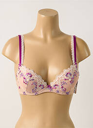Soutien-gorge effet matière satinée haut soutien-gorge avec mousse de rembourrage amovible chair AUBADE femme