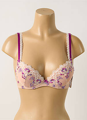 Soutien-gorge effet matière satinée haut soutien-gorge avec mousse de rembourrage amovible chair AUBADE femme
