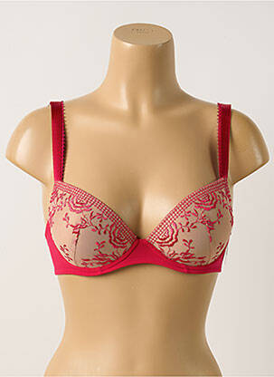 Soutien-gorge effet matière satinée haut soutien-gorge push-up rose AUBADE femme