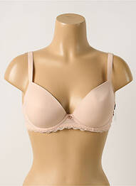 Soutien-gorge effet matière satinée haut soutien-gorge moulé chair AUBADE femme