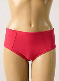 Bas de maillot de bain effet matière satinée culotte rose SIMONE PERELE femme