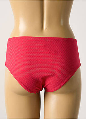 Bas de maillot de bain effet matière satinée culotte rose SIMONE PERELE femme