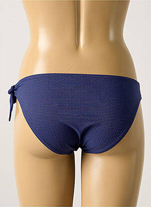 Bas de maillot de bain effet matière satinée culotte bleu SIMONE PERELE femme