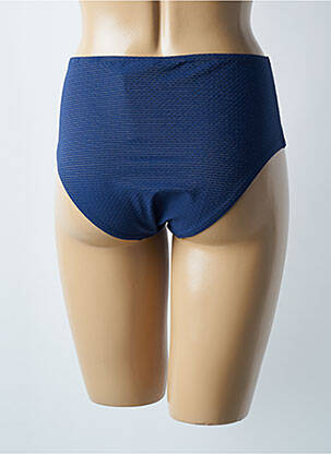 Bas de maillot de bain effet matière satinée culotte bleu SIMONE PERELE femme