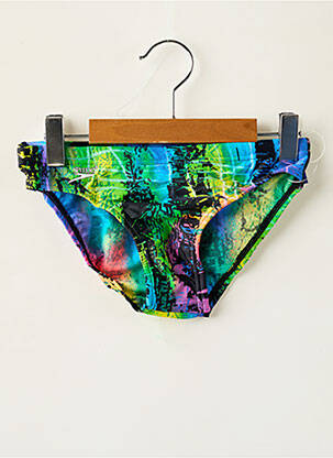 Slip de bain tissage satiné bleu SPEEDO garçon