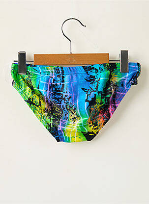 Slip de bain tissage satiné bleu SPEEDO garçon